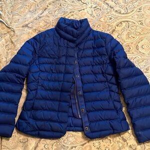 Polo Ralph Lauren blue puffer jacket, girls size 10 but runs small